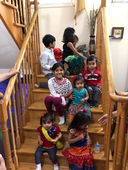 gathering at runa-dulu's vaughan house-all children